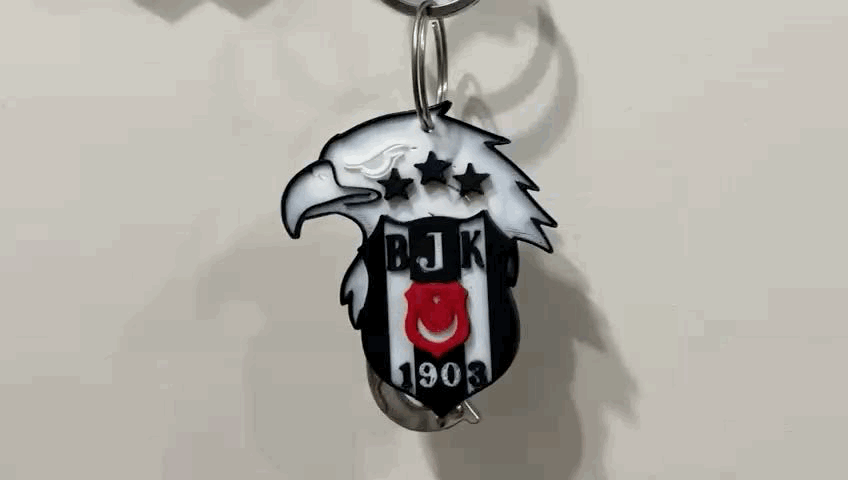 Beşiktaş Eagle Keychain | BJK Multi Color Keyring