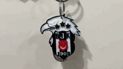 Beşiktaş Eagle Keychain | BJK Multi Color Keyring