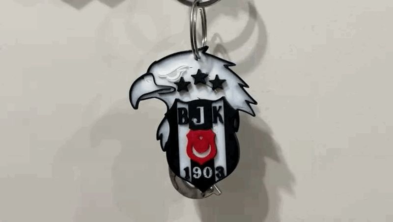 Beşiktaş Eagle Keychain | BJK Multi Color Keyring