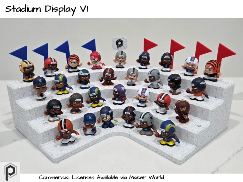 Modular Stadium Display for Mini Sports Figures