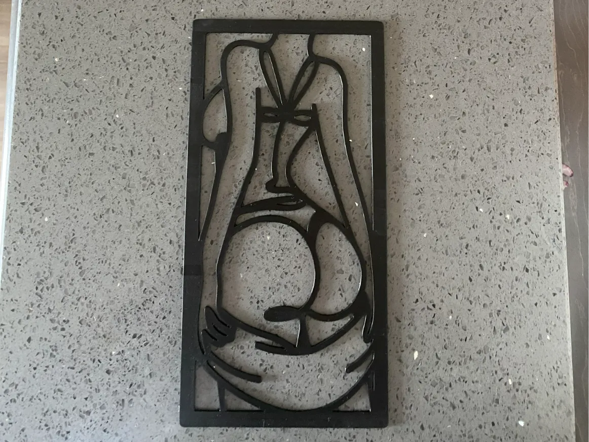 Silhouette murale de femme