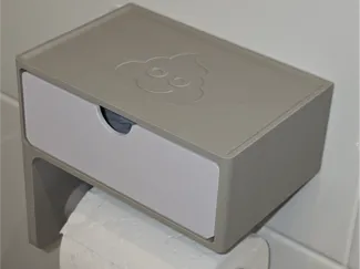 Toilet Roll Holder with Drawer