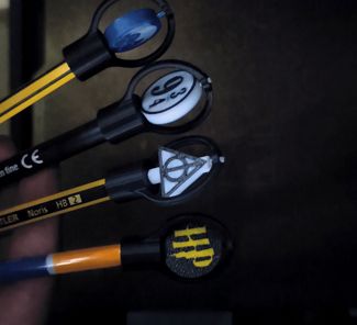 Harry Potter spinning pen toppers