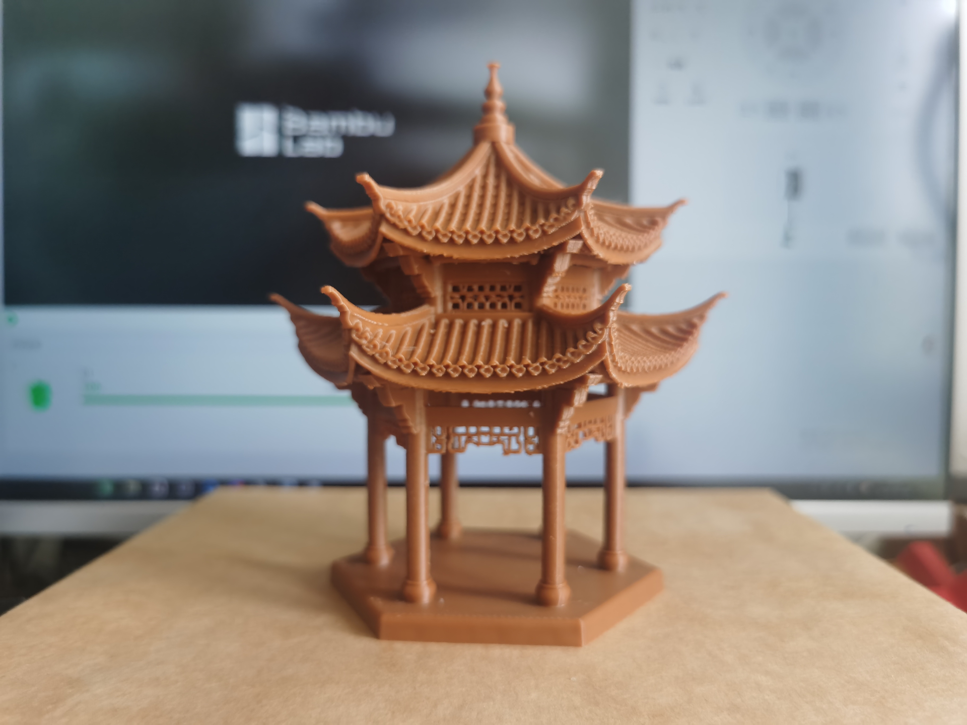 六角亭集贤亭徽派古建筑摆件