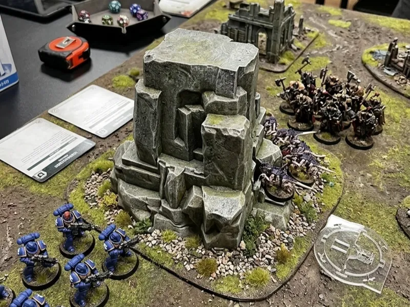 miniatura de terreno, roca para escenario nº1