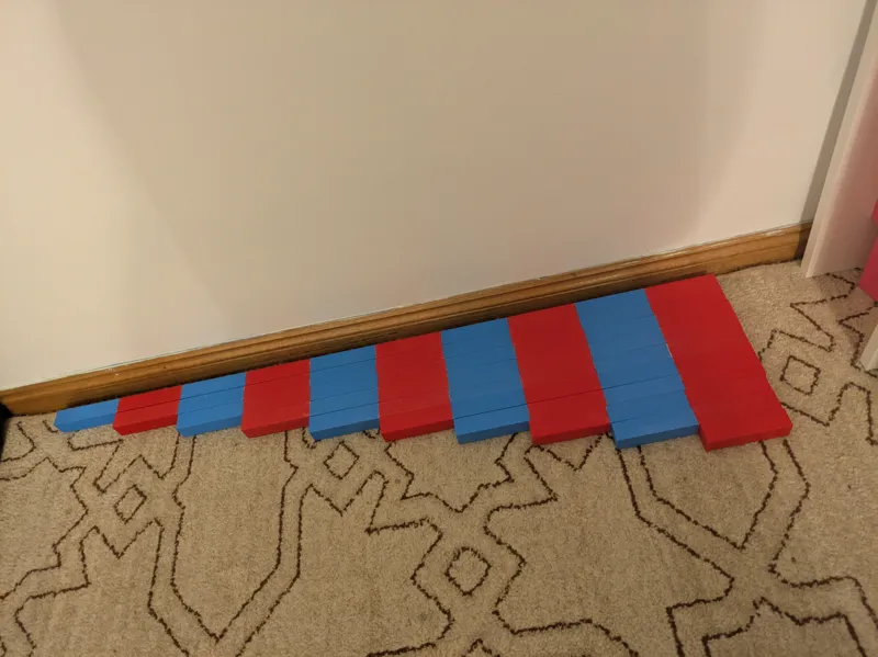Montessori Number Rods – Homeschool Math Material