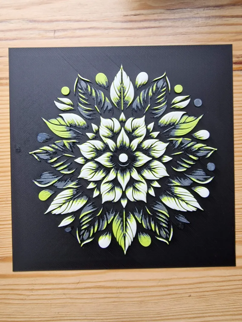 Flower with pattern hueforge