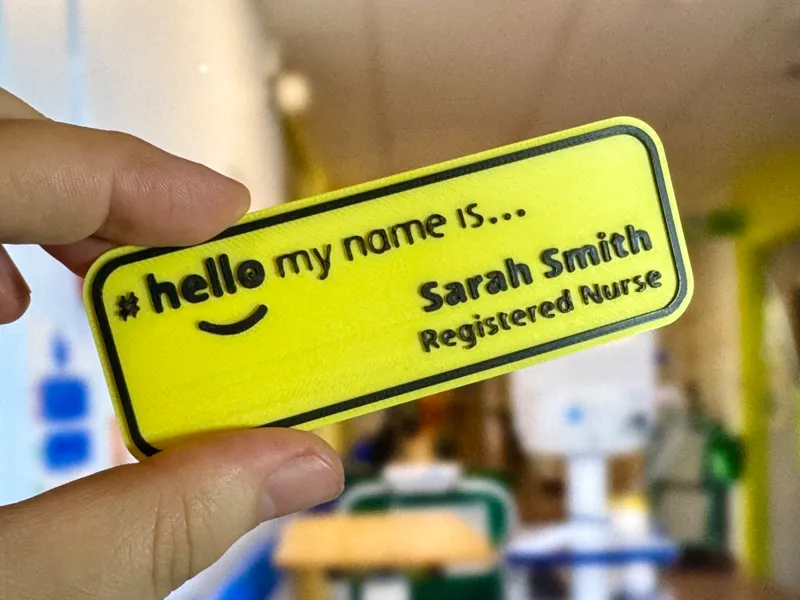 Hello My Name Is NHS Name Badge #HelloMyNameIs