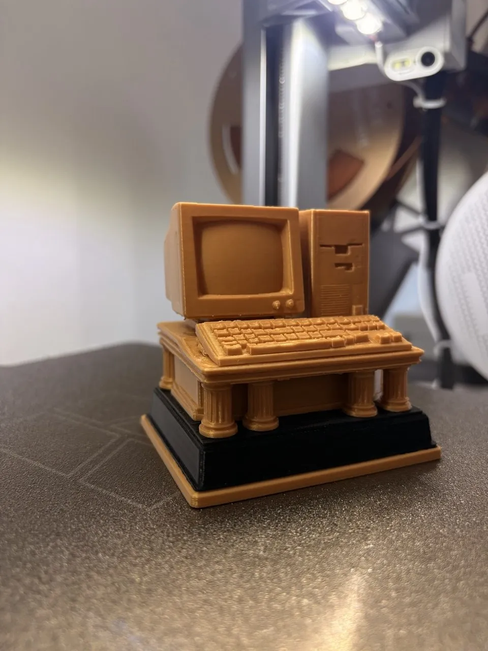 Office Computer Tryphc Retro Computer Trophy | Vintage PC Award - Free 3D Print Model - MakerWorld