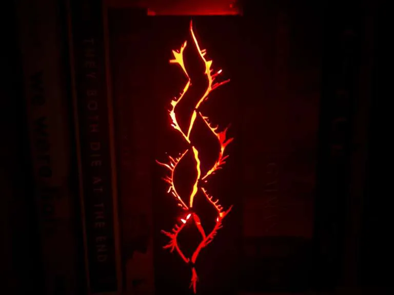 Stranger Things themed gate/rift book nook