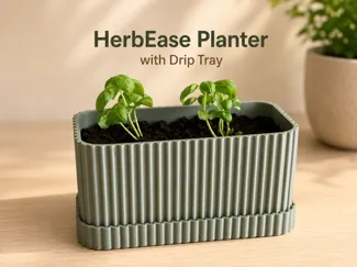 HerbEase Planter w/Drip Tray