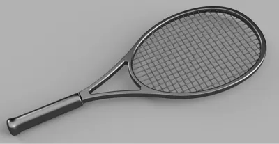 Tennis Racquet Prop with Realistic String