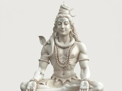 Shiva sitting on Lotus