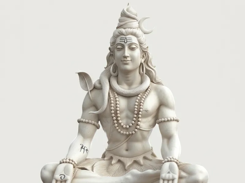 Shiva sitting on Lotus