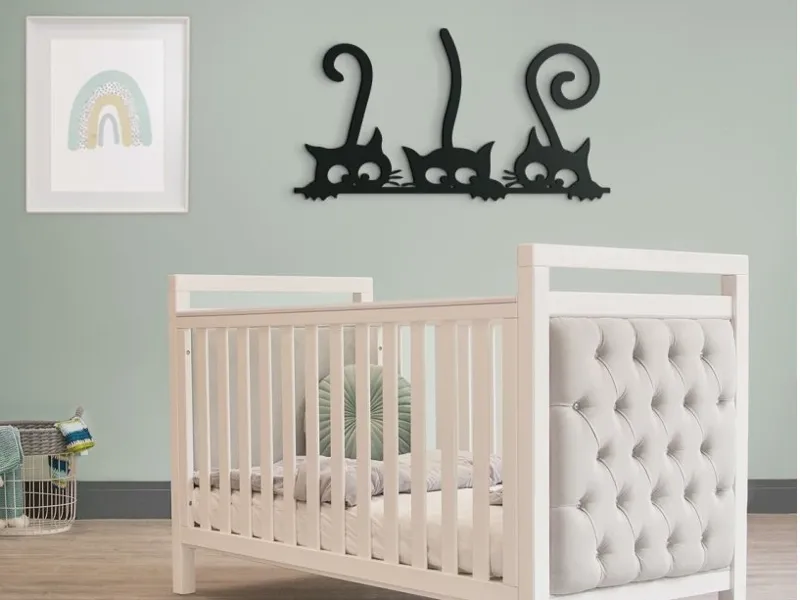 Three Curious Kittens Kids Wall Sticker