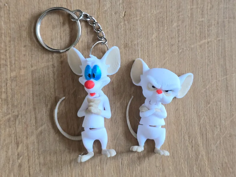 Pinky and the Brain - Pinky flexi keychain