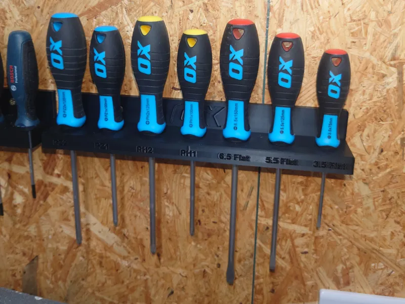 OX 7 Piece Screwdriver Set Holder