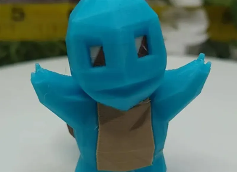Squirtle Low Poly Style Figurine | Full Color | 