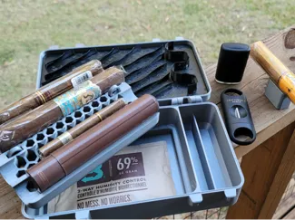 Cigar Travel Humidor. Fully Printed
