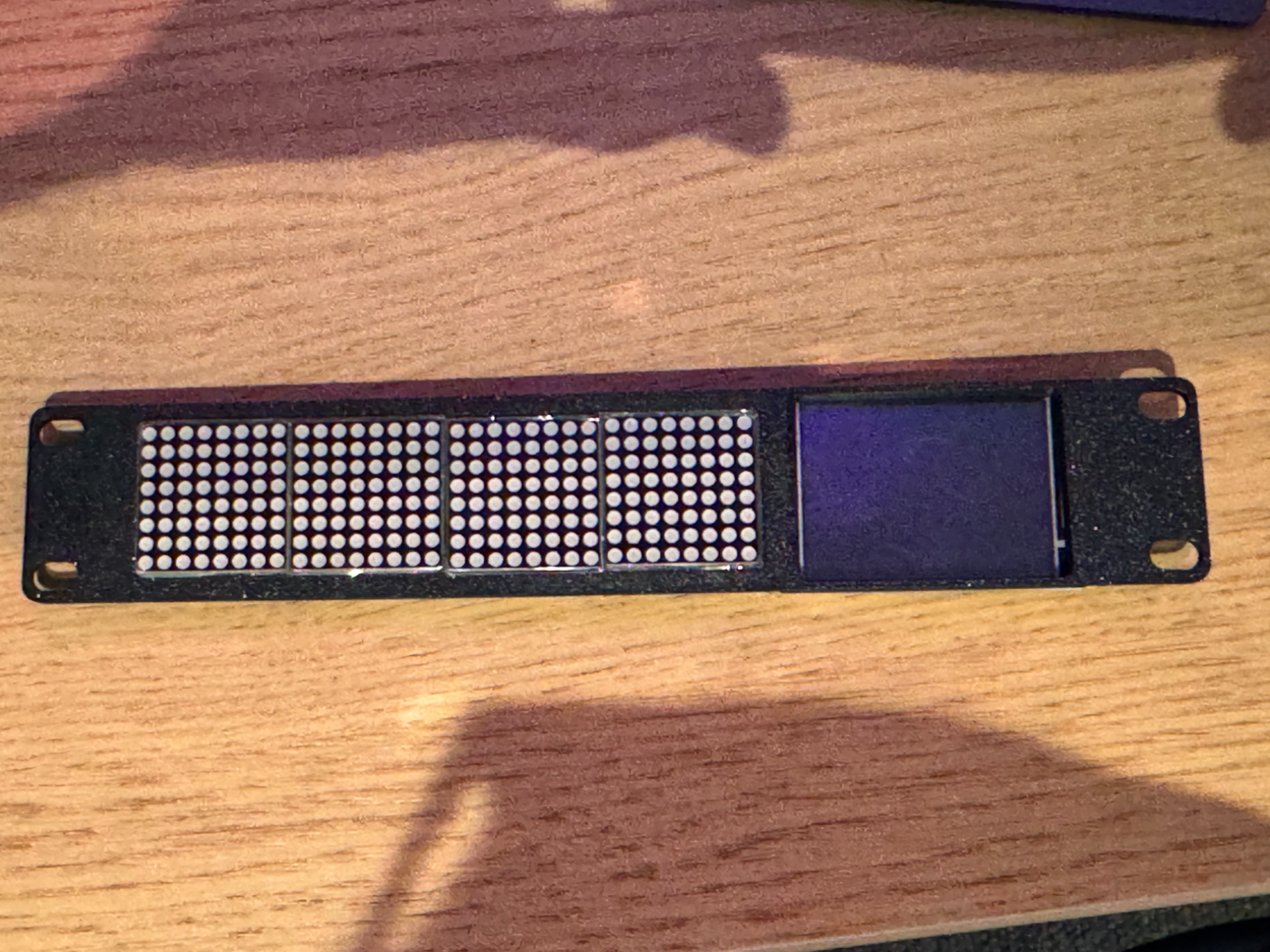 10 inch rack panel for MAX7219 matrix and CYD
