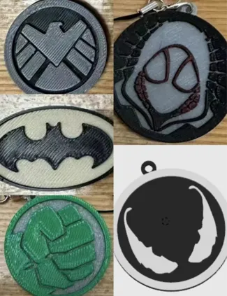 Marvel keychain(Batman/Venom/Gwen /Hulk)漫威钥匙扣 格温毒液