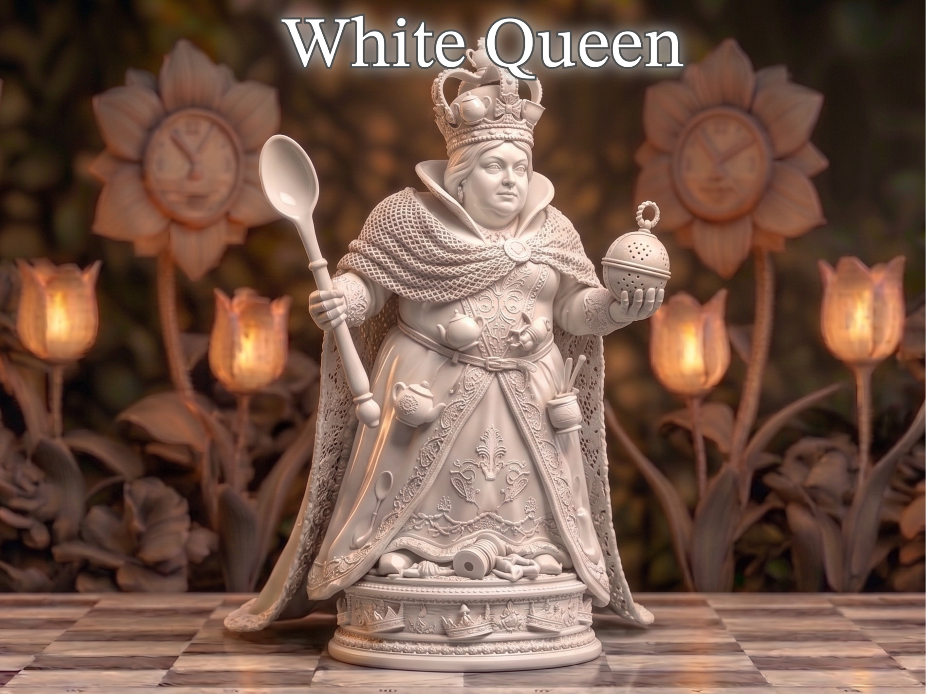 White Queen | "Through the Looking-Glass" Chess