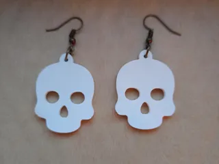 Skull Halloween Earrings