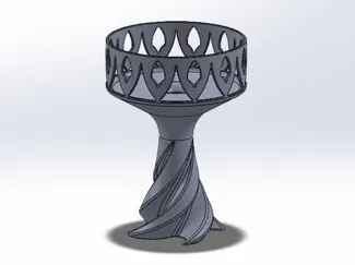 4 Inch Candle Holder Spiral Base