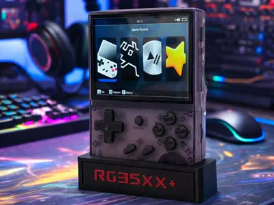 Anbernic rg35xx+ Stand with faceplate