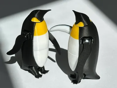 Poseable Articulated Emperor Penguin No AMS