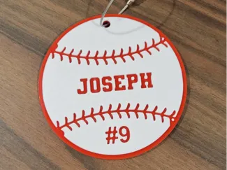 Baseball/Softball Keychain and Bag Tag