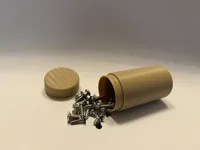 Boîte ronde à clip pour petites vis — photo 3
