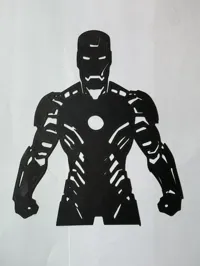 Silhouette murale Iron Man — photo 4