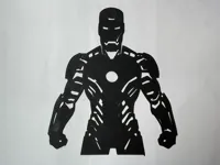 Silhouette murale Iron Man — photo 2
