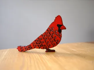 flexi cardinal bird