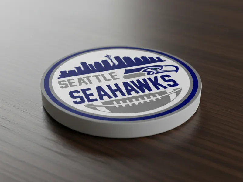Seattle Seahawks skyline edition coaster