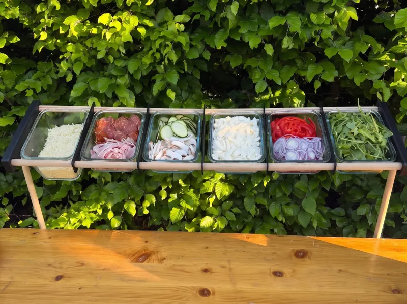 Modulare Pizzastation / Zutaten-Organizer