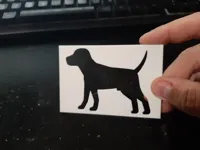 Pochoir silhouette labrador retriever — photo 3
