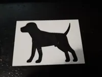 Pochoir silhouette labrador retriever — photo 1