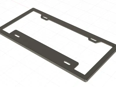 Minimalist License Plate Frame