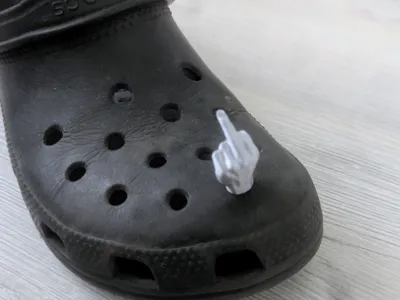 Crocks Middle Finger