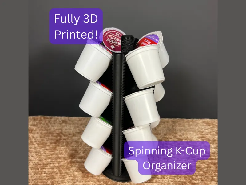 K-Cup Spinning Pod Holder - Fully 3D Printed