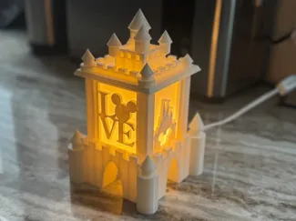 Disney Castle Holiday Electrified Lantern