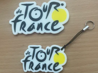 Tour de France keychain and logo