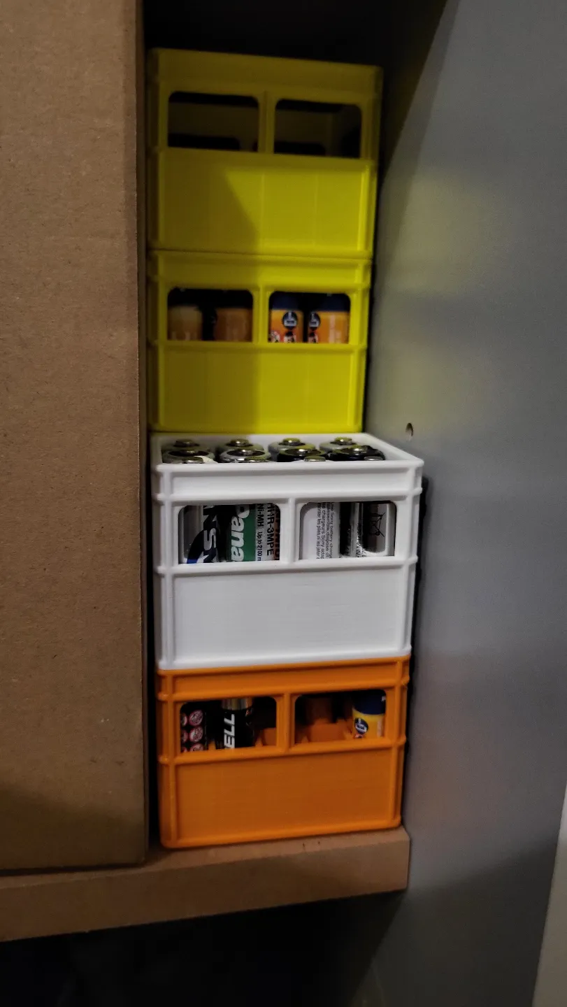 Battery Crate AAA / AA / Box stacking aid Remixed by Alex - MakerWorld