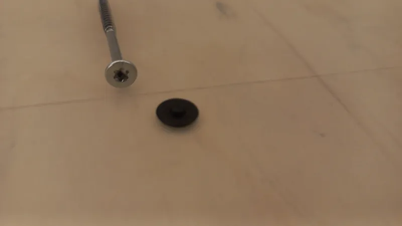 Cap for Torx countersunk screw