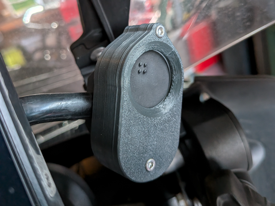 Garage remote control holder
