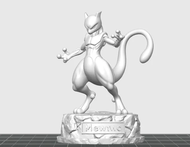 Mewtwo figure - Free 3D Print Model - MakerWorld