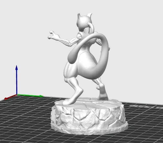Mewtwo figure - Free 3D Print Model - MakerWorld
