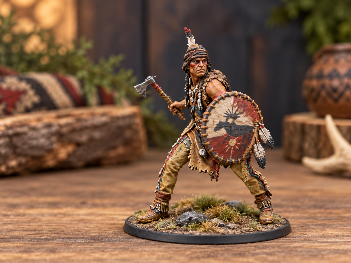 Native American Warrior - 3D printed Characters, in stock in India